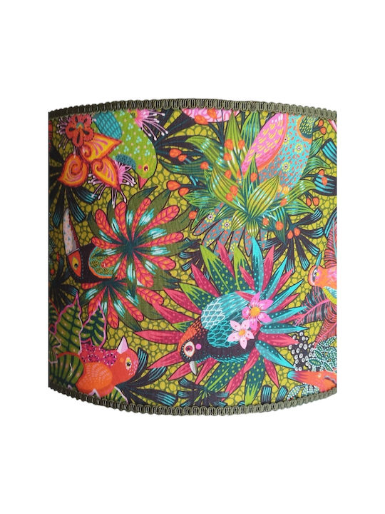 Exotic Birds Floor Lamp with E27 Lamp Bulb Base Green