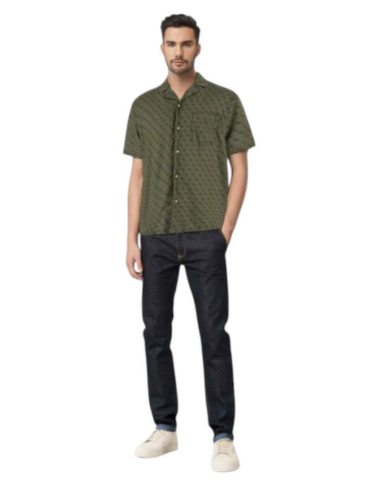 Short Sleeve Shirt in Regular Fit Green
