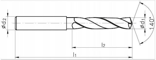 Fanar Drill Bit Carbide Ø 3.20 20/62mm 3xd Ha6 Vhm At X-drill Din 6537