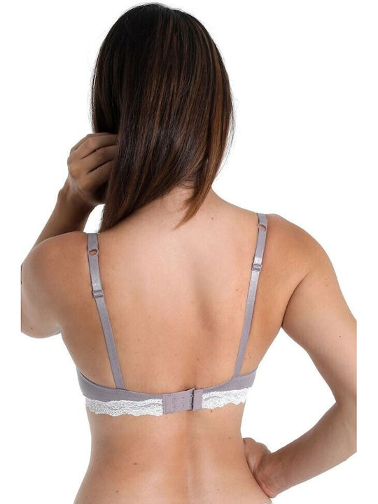 Grey Bra with Underwire