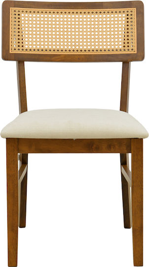 Raffles Столове за Трапезария Дървени Орех 2 Бр 47x48x83.5см