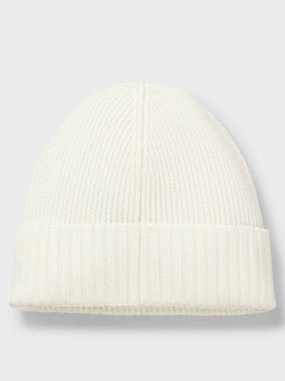 Fati Beanie Unisex Căciulă Tricotată în Culoare Ecru