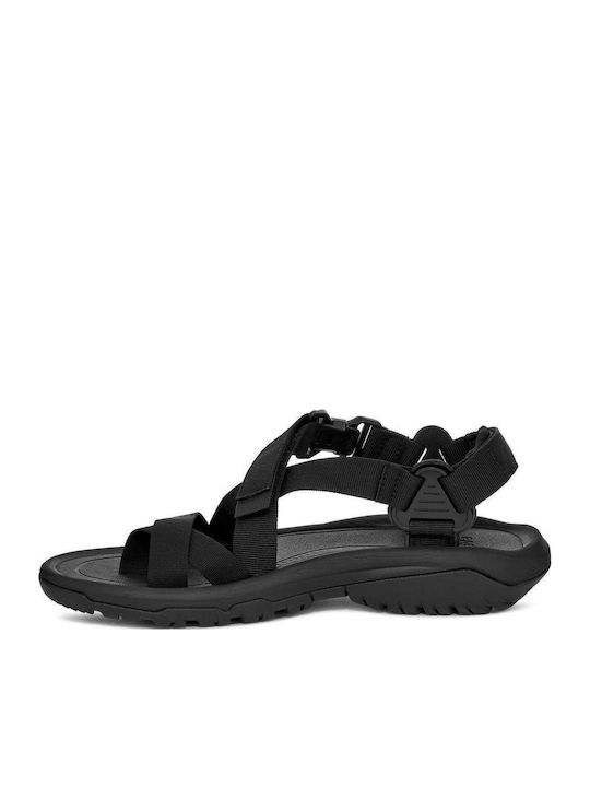 Women's Flat Sandals Sporty in Black Color