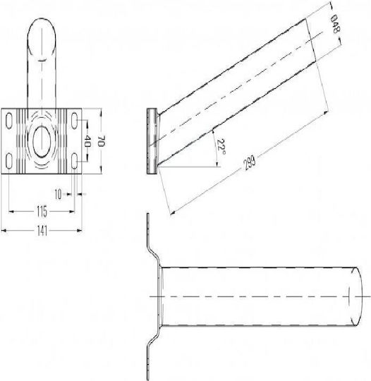 Wall Mount Street Lamp 30 Cm 15kg