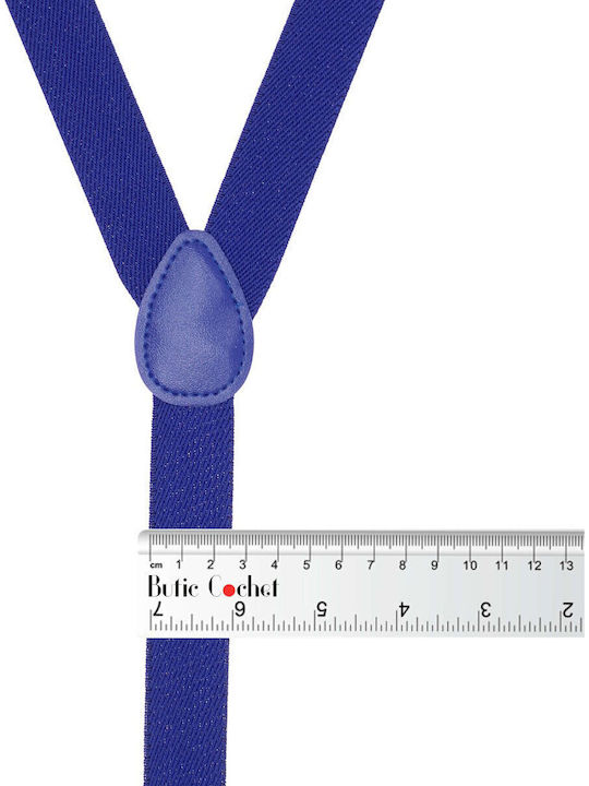 Children’s Suspenders Buticcochet Metal Fastenings Synthetic Fabric 25 Mm Blue Br475