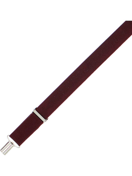 Breteli Copii ButicCochet Cu Închizători Metalice Material Sintetic 25 Mm Burgundia Br468