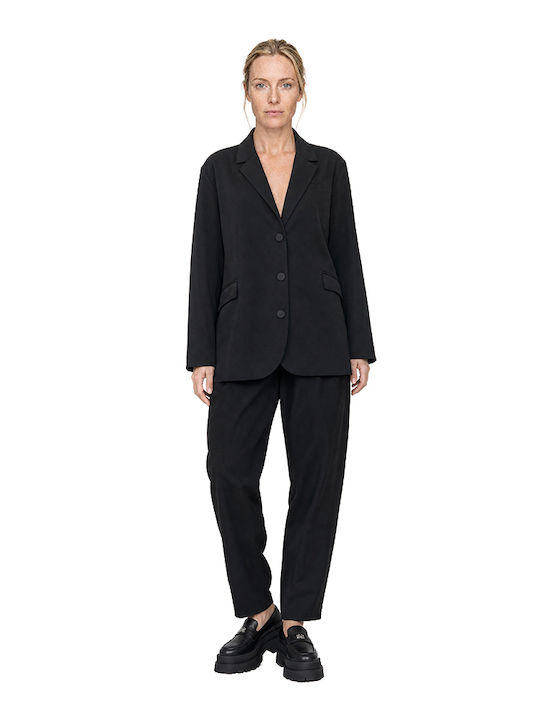 Moutaki Long Women's Blazer Black