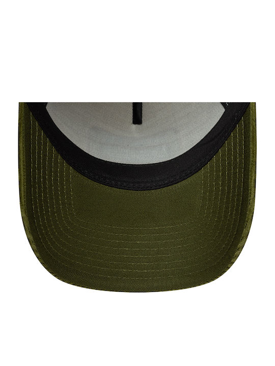 New Era Patch Cord 9forty A-frame Trucker Adjustable Cap Cream Green