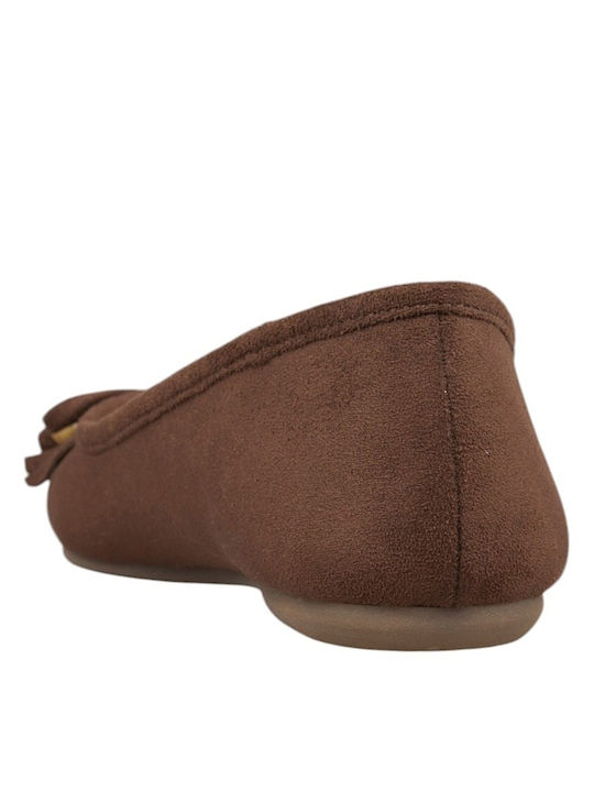 Damen Ballerinas Braune