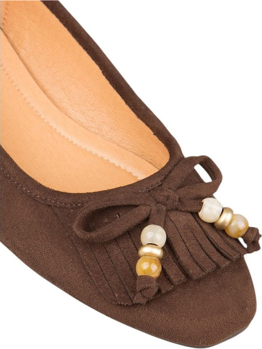 Damen Ballerinas Braune