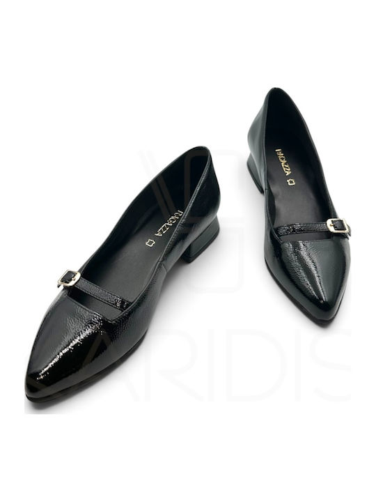 Leder Pumps Schwarze