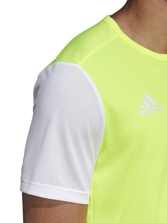Adidas Estro 19 Мъжка Футболна Тренировъчна Тениска Climalite Електрическо Жълто
