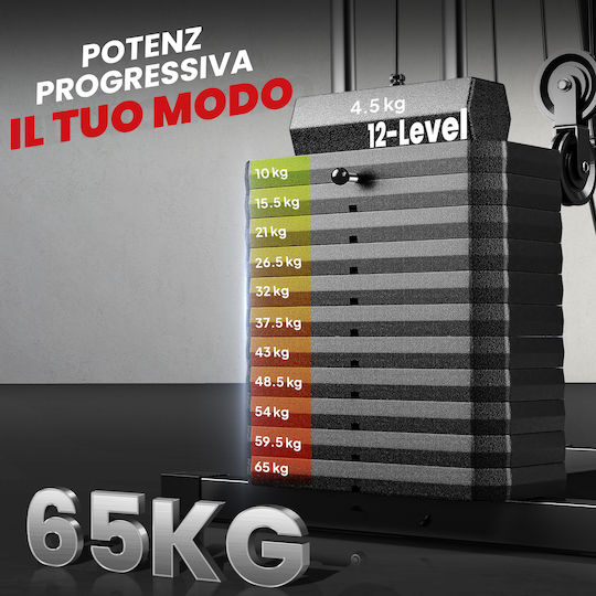HomCom Multi Gym de Gimnastică cu Greutăți 65kg