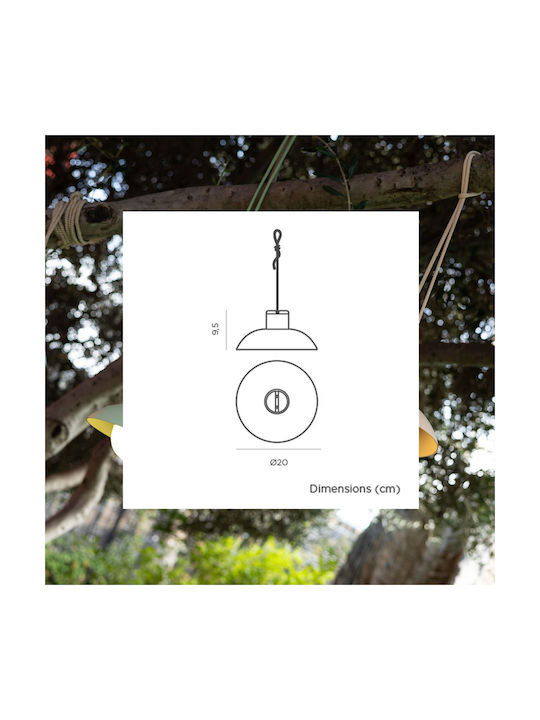 NewGarden Lampa De Tavan Pentru Exterior Cu LED Încorporat În Culoare Bej LUMSYR020BEWLNW