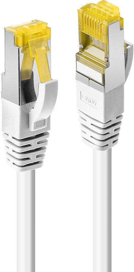 Lindy S/FTP Cat.6a Gigabit Network Cable Ethernet 1m White