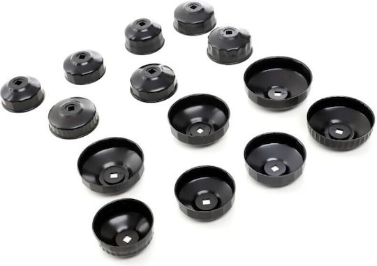 Kit pentru schimbul uleiului auto Kraft&dele Set de chei pentru filtre de ulei din 15 piese + Set de chei pentru dopuri de golire a uleiului din 6 piese