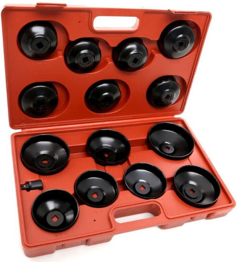Kit pentru schimbul uleiului auto Kraft&dele Set de chei pentru filtre de ulei din 15 piese + Set de chei pentru dopuri de golire a uleiului din 6 piese