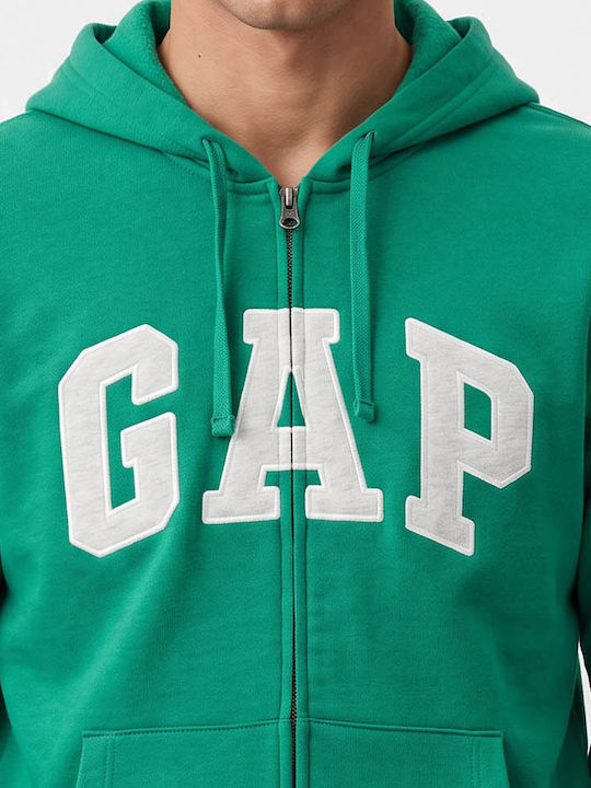 Hooded Cardigan Green