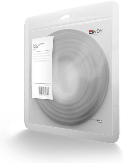 Lindy U/UTP Кат.6 (Gigabit) Мрежов Кабел Ethernet 3м Сив