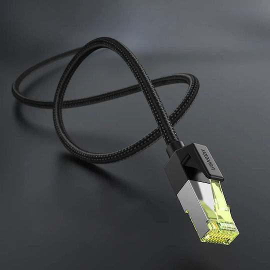 Ugreen U/UTP Cat.7 (10Gbps) Καλώδιο Δικτύου Ethernet 10m Μαύρο