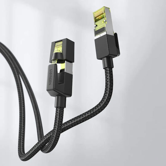 Ugreen U/UTP Cat.7 (10Gbps) Καλώδιο Δικτύου Ethernet 10m Μαύρο