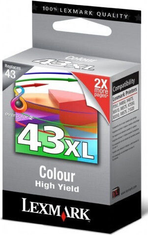 Lexmark 43XL Original InkJet Printer Ink Multiple (Color) (18YX143E)