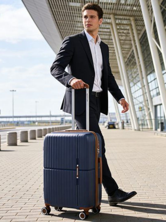 Newcom Medium Hard Blue Suitcase 67cm Height