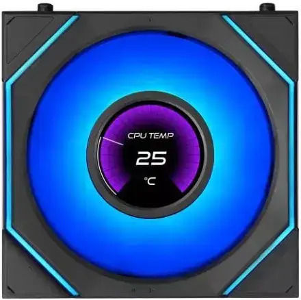 Lian Li Uni Reverse Blade Case Fan 124mm (1950rpm) with ARGB Lighting and 3-Pin / 9-Pin Connection