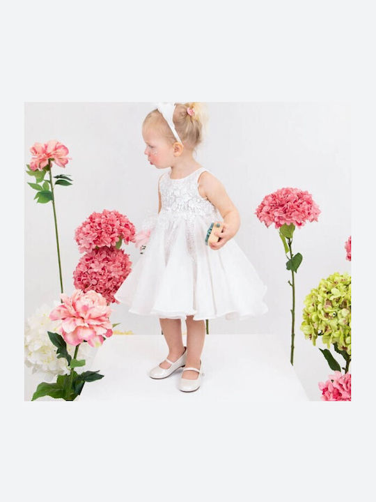 Bambolino Asimina White Baptism Dress