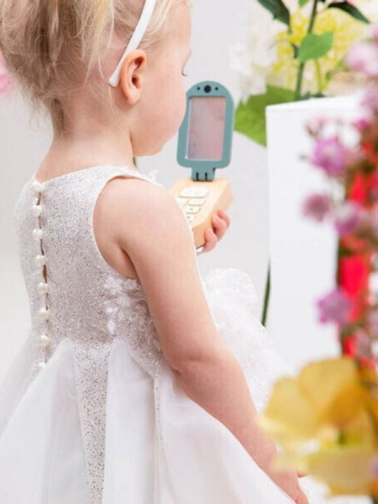 Bambolino Asimina Rochie de Botez Albă