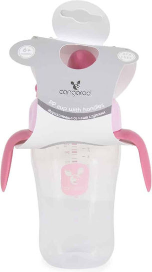 Cangaroo Baby Trinklernbecher Kunststoff mit Griffen Rosa 270ml