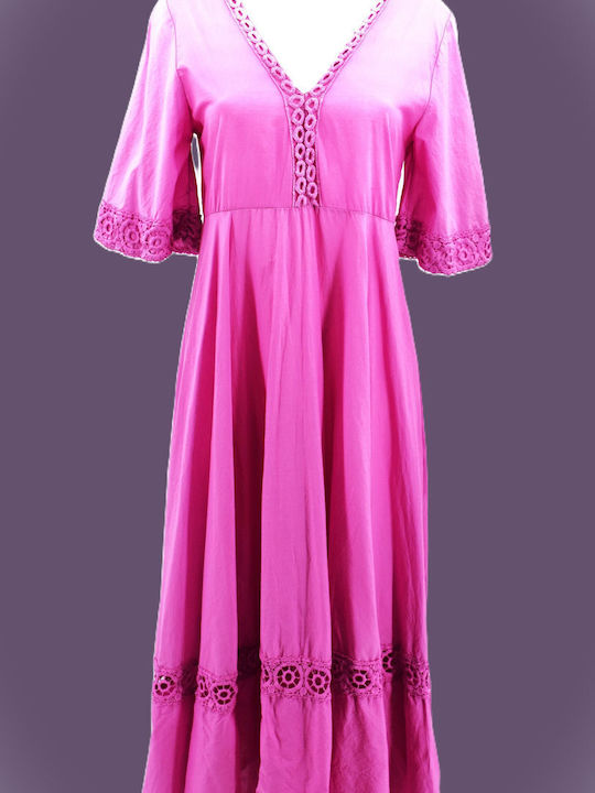 Damen Kaftan Paralia Lila Maxi Art-5122
