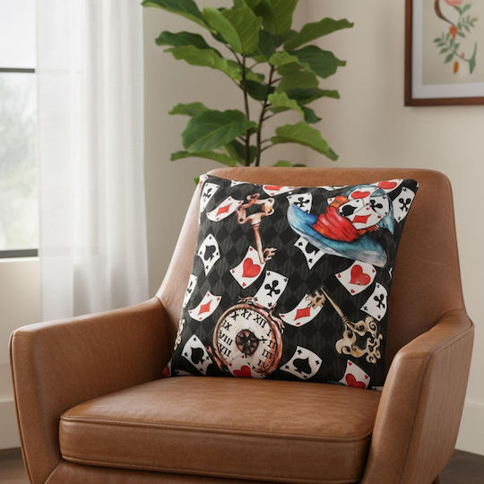 Inspiral Tree Alice In Wonderland Pillow Case 45x45cm