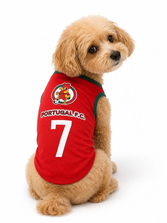 Replica Hundeshirts Portugal Nationalteam 7 Rote Grüne
