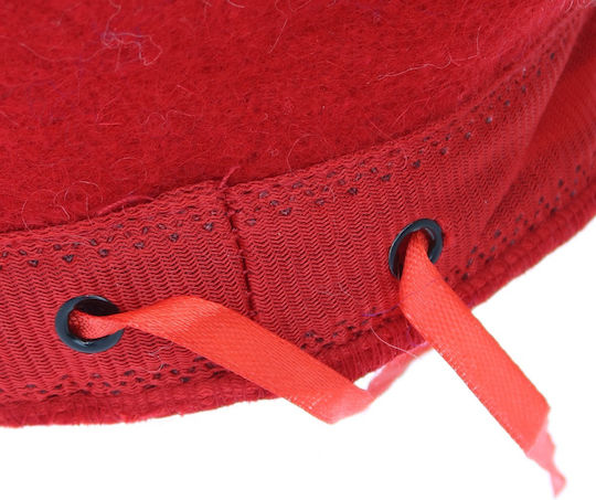 Beretă De Lână Pentru Femei ButicCochet Mărime Unică Design Cu Strasuri Perle Roșii Bsc545