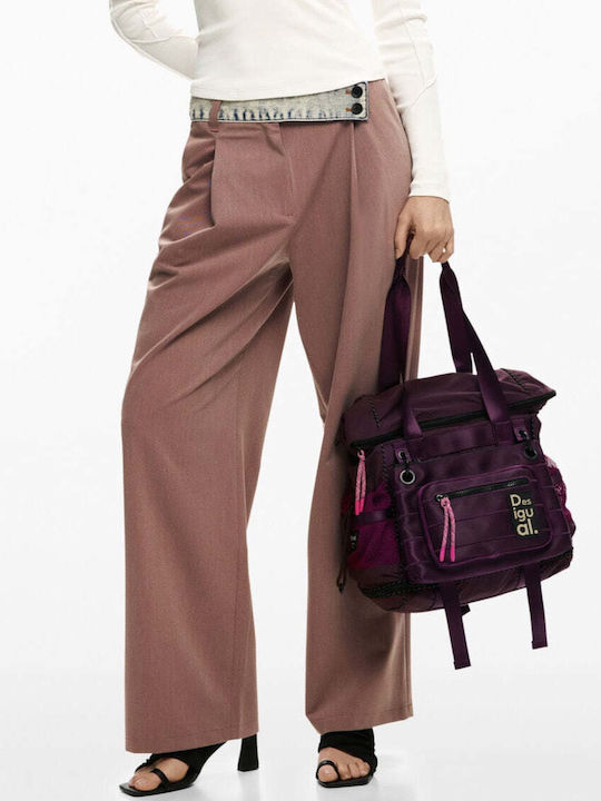 Damen Handtasche Schulter Burgundische