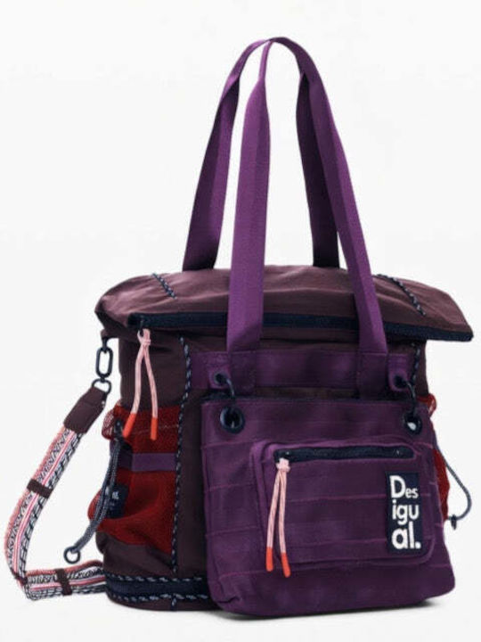 Damen Handtasche Schulter Burgundische