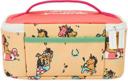Hello Hossy School Insulated Kids' Lunch Handbag 3 Litre Brown Unicorns 14.5x10x20.5cm