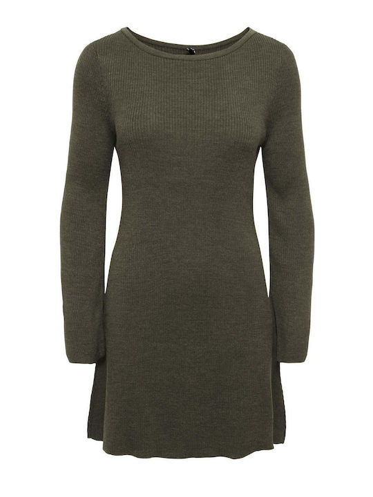 Mini Рокля Плетена Burnt Olive Mel Green