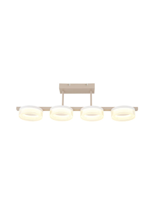 Globo Lighting Luminiță De Tavan Montată Bej Cu LED Integrat
