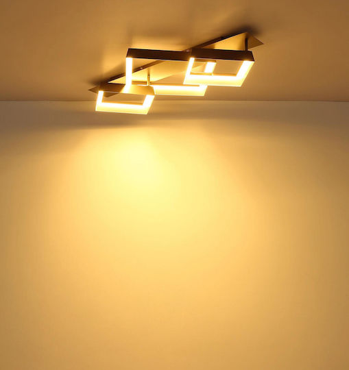 Globo Lighting Luminiță De Tavan Montată Maro Cu LED Integrat