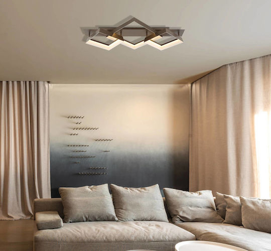 Globo Lighting Luminiță De Tavan Montată Maro Cu LED Integrat