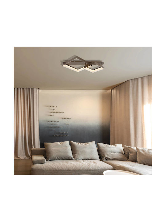 Globo Lighting Таванно Осветително Тяло Кафяво с Интегриран LED