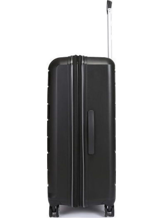 Newcom Suitcases Hard Black Maximum Height 71cm Set of 3pcs