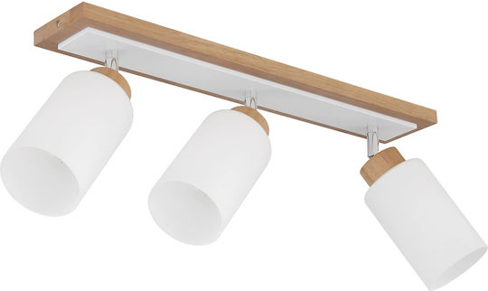 Globo Lighting Τριπλό Σποτ σε Καφέ Χρώμα Globo Lighting Τριπλό Σποτ σε Καφέ Χρώμα