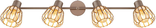 Globo Lighting Spot With 4 Lights In Brown Colour