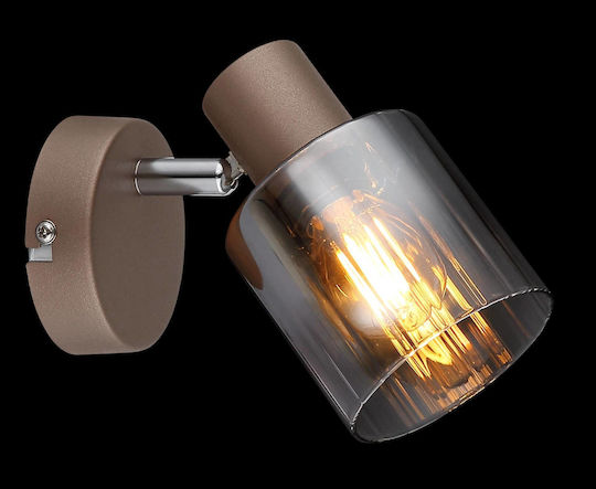 Globo Lighting Μονό Σποτ σε Καφέ Χρώμα