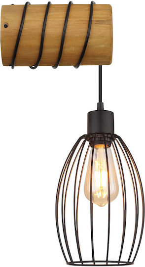 Globo Lighting Φωτιστικό Τοίχου Καφέ