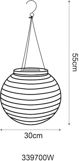 Globo Lighting Ηλιακό Φωτιστικό με Θερμό Λευκό Φως 2700K