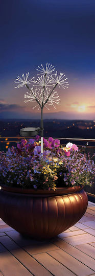 Globo Lighting Ηλιακό Φωτιστικό Λουλούδι με Θερμό Λευκό Φως
